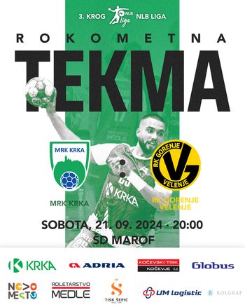 Rokometna tekma - MRK KRKA : RK GORENJE VELENJE