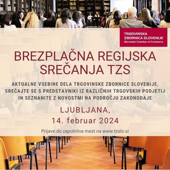 Brezplačno regijsko srečanje TZS v Ljubljani