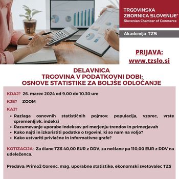 Trgovina v podatkovni dobi: Osnove statistike za boljše odločanje