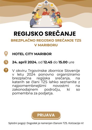 Brezplačno regijsko srečanje TZS v Mariboru