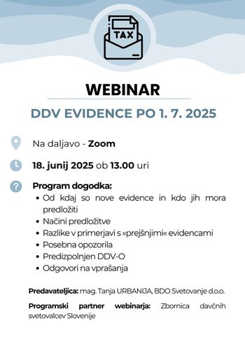 Webinar "DDV evidence po 1. 7. 2025"