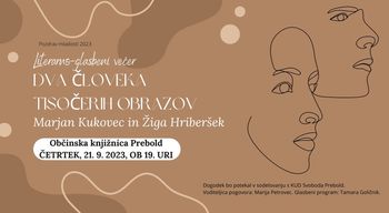 Literarno-glasbeni večer Dva človeka tisočerih obrazov