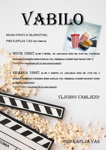 Filmski večer PGD Kaplja vas