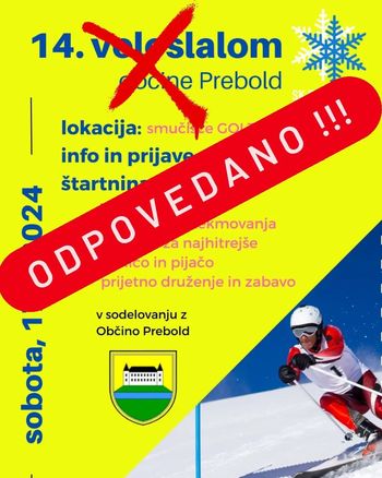 14. veleslalom ODPOVEDAN