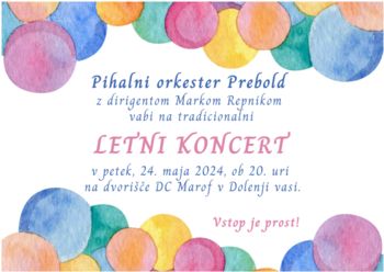 Letni koncert pihalnega  orkestra