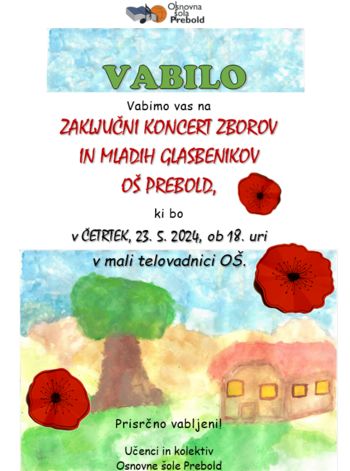Zaključni koncert zborov in mladih glasbenikov
