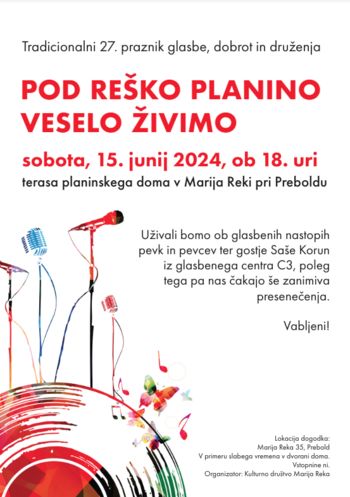 Pod Reško planino veselo živimo