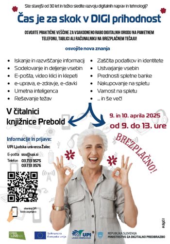 Računalniška delavnica v knjižnici Prebold