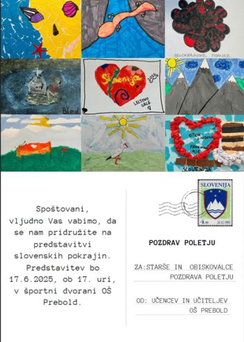 Pozdrav poletju OŠ Prebold Pozdrav poletju OŠ Prebold