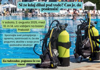 Predstavitev potapljanja na bazenu Prebold