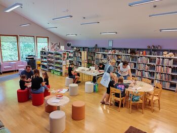 Ustvarjalna delavnica v Občinski knjižnici Prebold