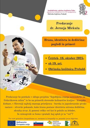 Predavanje Hrana, identiteta in dediščina: pogledi in primeri