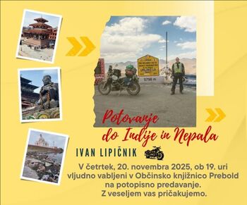 Potopisno predavanje Ivana Lipičnika
