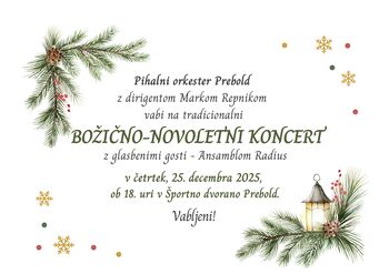Božično-novoletni koncert Godbe Prebold