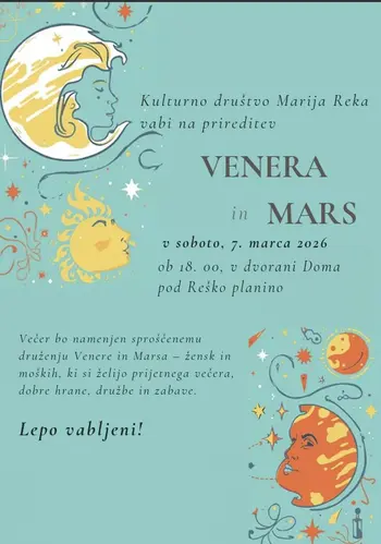 Prireditev Venera in Mars