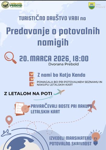 Predavanje o potovalnih namigih