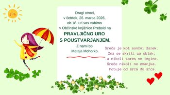 Pravljična ura s poustvarjanjem