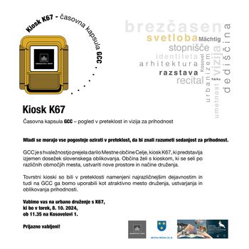 KIOSK K67 - časovna kapsula GCC (pogled v preteklost in vizija za prihodnost)