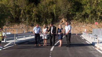 Otvoritev mostu Hruševo in grajskega dvorišča v Polhovem Gradcu Otvoritev mostu Hruševo in grajskega dvorišča v Polhovem Gradcu