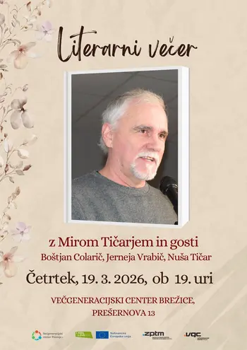 Literarni večer z Mirom Tičarjem in gosti