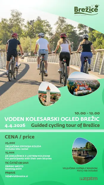 Voden kolesarski ogled Brežic