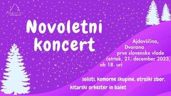 NOVOLETNI KONCERT Glasbene šole Vinka Vodopivca Ajdovščina