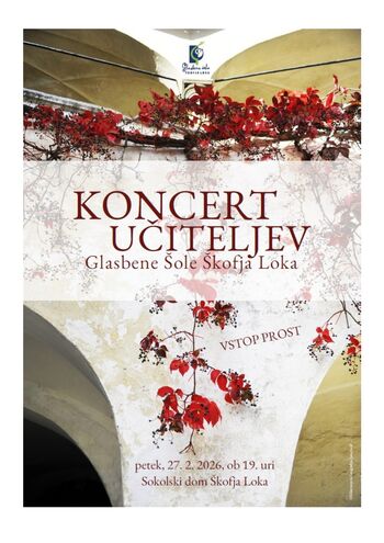 Koncert učiteljev Glasbene šole Škofja Loka
