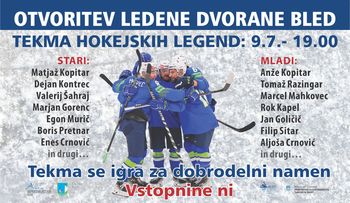 Vabljeni na odprtje prenovljene Ledene dvorane Bled