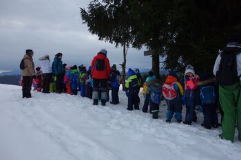 Zimski pohod v snegu