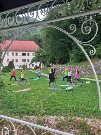 Joga v parku Polhograjske graščine s Katjo Premrl