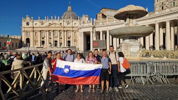 Svetoletno romanje v Rim z zakonsko skupino z Dobrove