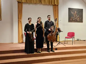Mednarodni trio mladih glasbenikov na Dobrovi in v Šentjoštu