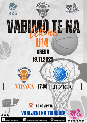 Košarkarska tekma U14