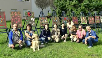 Člani Likovnega društva Mengeš in Slovenski ornamenti