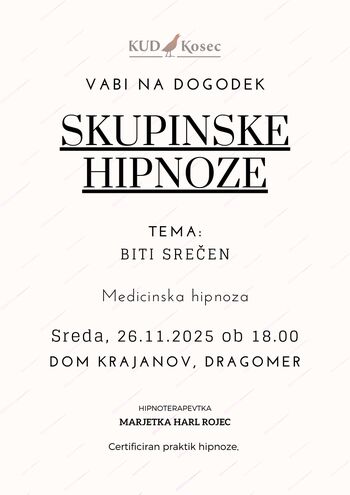Skupinska hipnoza - Biti srečen