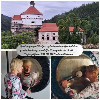 Zvočna gong alkimija z ogledom obnovljenih delov gradu Lemberg