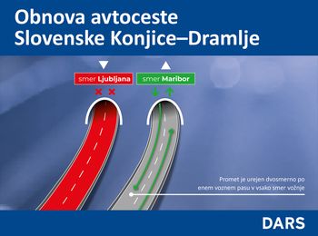 Obvestilo o spremembi prometne ureditve na štajerski avtocesti