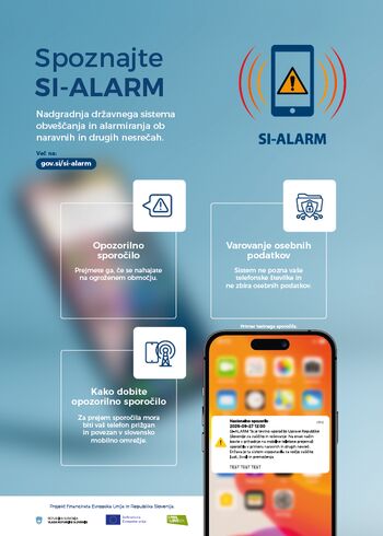 Javno testiranje sistema SI-ALARM, sobota, 27. september 2025, ob 12. uri
