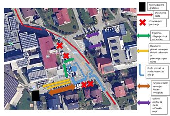 POMEMBNO OBVESTILO: Sprememba prometnega režima pri Osnovni šoli Vojnik