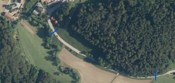 Delna popolna zapora ceste LC 464021 Pristava-Ivenca