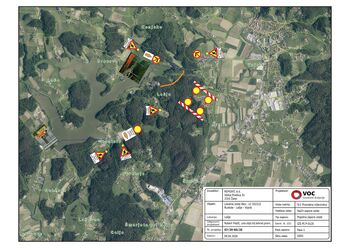 Popolna zapora ceste Lešje - Runtole