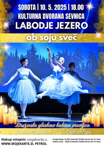 Labodje jezero ob soju sveč 