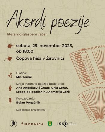 LITERARNO-GLASBENI VEČER AKORDI POEZIJE