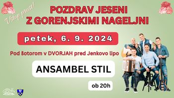 Večdnevna prireditev Pozdrav jeseni z Gorenjskimi nageljni 2024