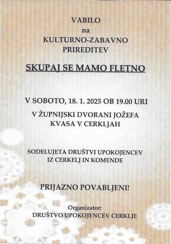 Skupaj se imamo fletno