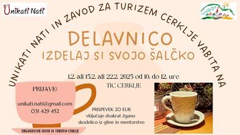 Delavnica izdelovanja iz gline - Izdelaj si svojo šalčko!