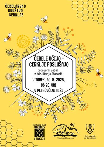 Čebele učijo - Cerklje poslušajo, pogovorni večer