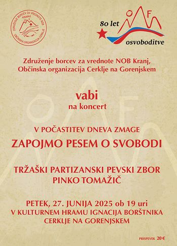 Zapojmo pesem o svobodi - koncert 