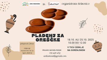 Delavnica - glinen pladenj za oreščke