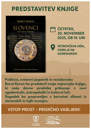 Predstavitev knjige Slovenci, naši davni predniki